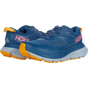 Blue Women Hoka Stinson ATR 6 Trail Running Shoes | US9396-392