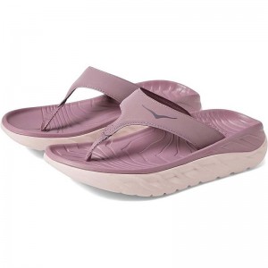 Pale Mauve Women Hoka Ora Recovery Flip Sandals | US8899-374