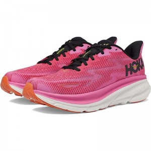 Pink Women Hoka Clifton 9 Road Running Shoes | US9818-617