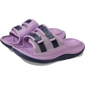 Purple Men Hoka Ora Luxe Sandals | US9697-271