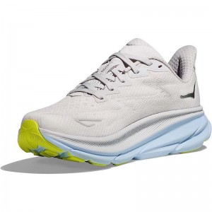 White Women Hoka Clifton 9 Road Running Shoes | US9818-124