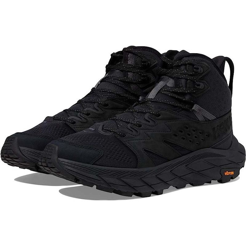 Black Men Hoka Anacapa Breeze Mid Hiking Shoes | US9818-851
