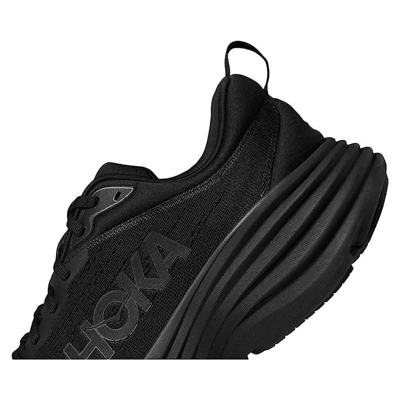 Black Men Hoka Bondi 8 Walking Shoes | US9697-176