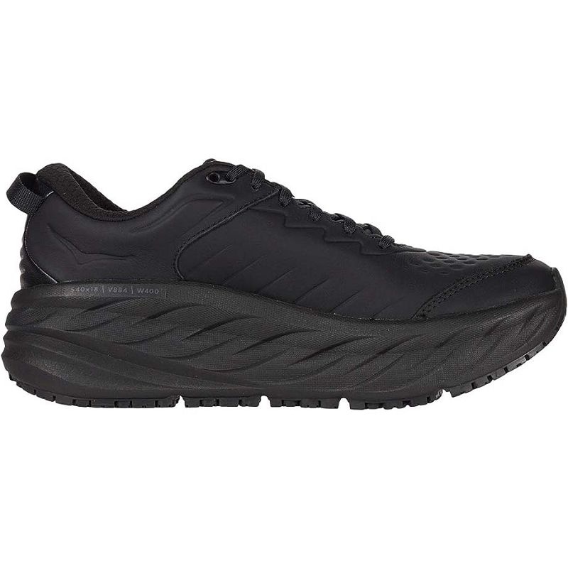Black Men Hoka Bondi SR Walking Shoes | US9396-562