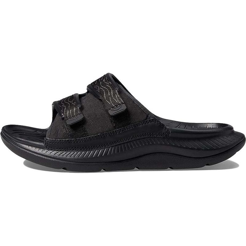 Black Men Hoka Ora Luxe Sandals | US9697-360