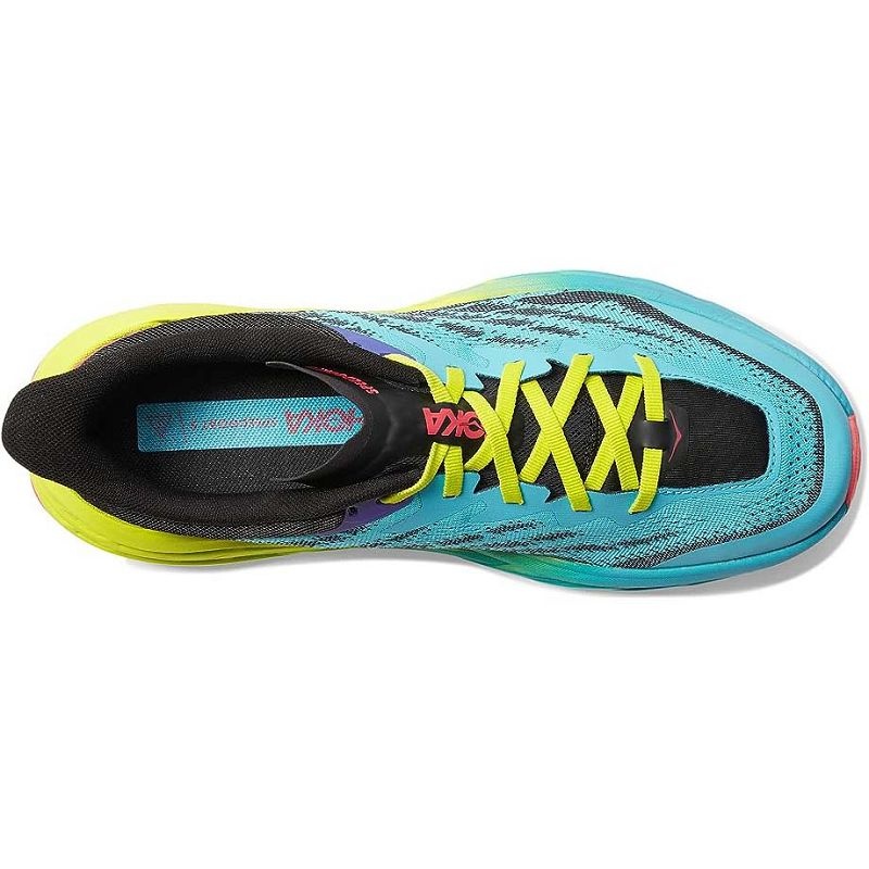 Blue Black Men Hoka Speedgoat 5 Trail Running Shoes | US9592-651