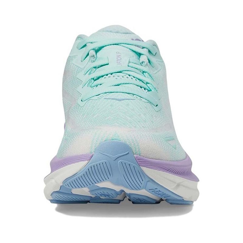 Blue Green Women Hoka Clifton 9 Road Running Shoes | US9818-758