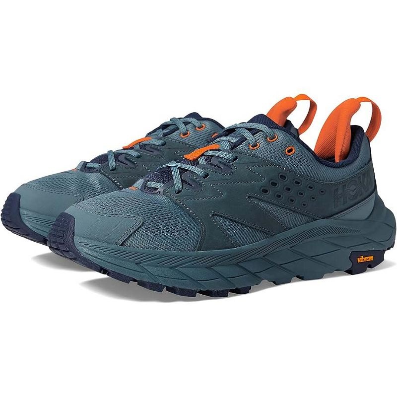 Blue Men Hoka Anacapa Aero Low Hiking Shoes | US9697-405
