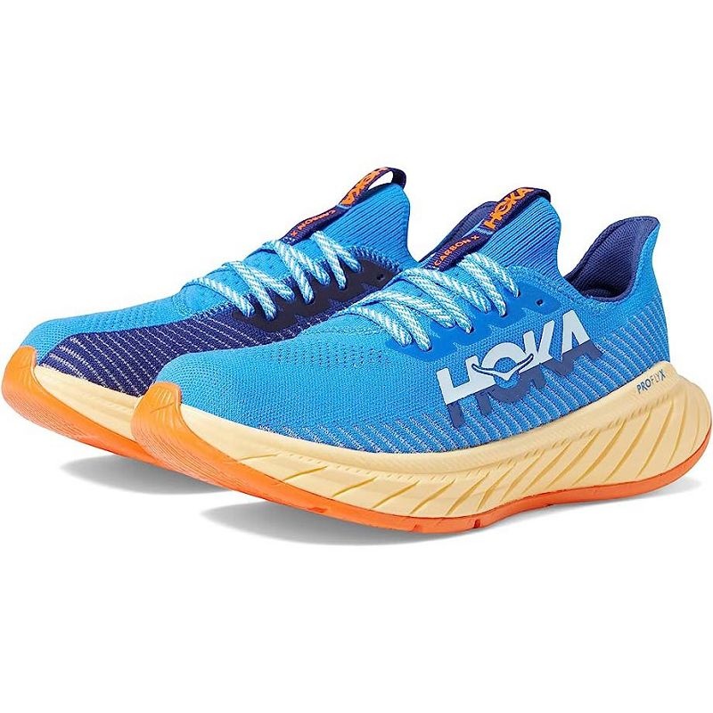 Blue Men Hoka Carbon X 3 Road Running Shoes | US9592-624