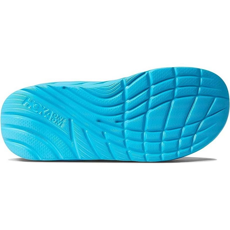 Blue Men Hoka Ora Recovery Flip Sandals | US8899-319