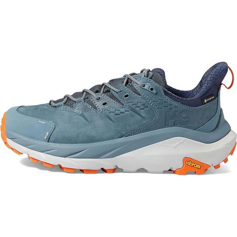 Blue Orange Men Hoka Kaha 2 Low GTX Hiking Shoes | US9592-061