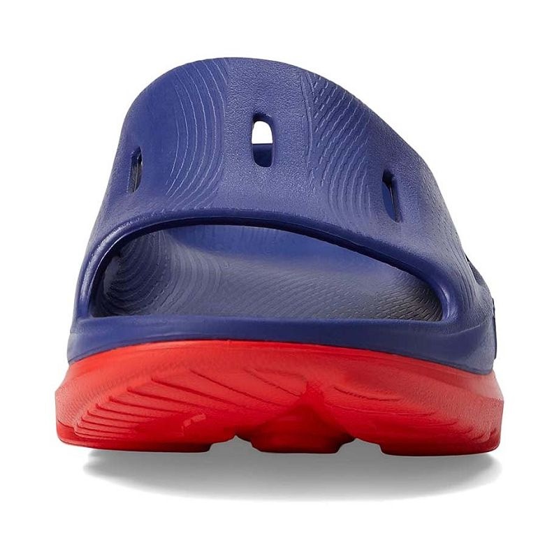 Blue Red Women Hoka Ora Recovery Slide 3 Sandals | US9818-493