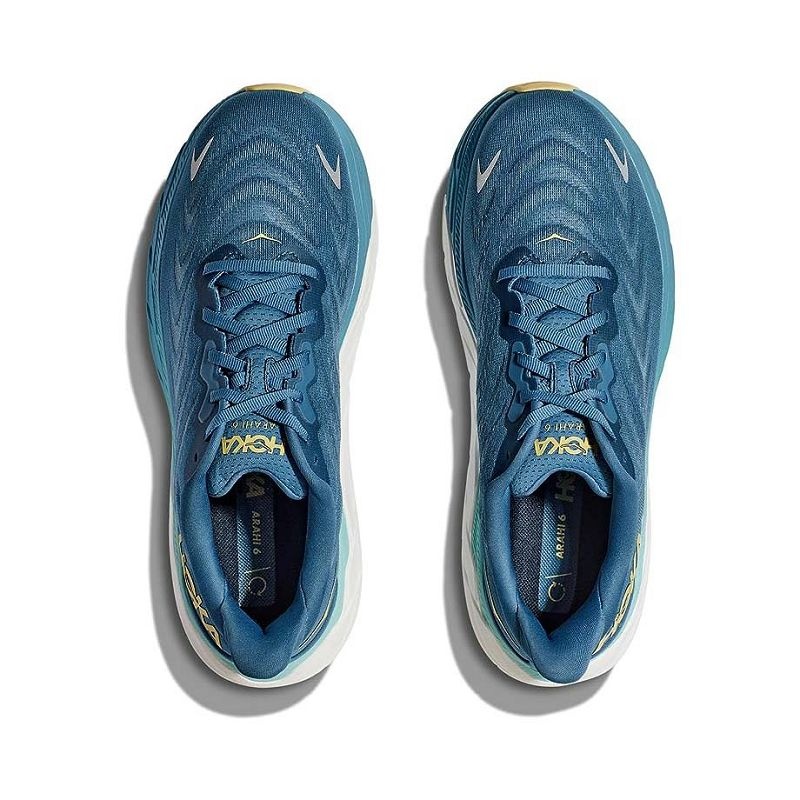 Blue Steel Men Hoka Arahi 6 Walking Shoes | US9592-483