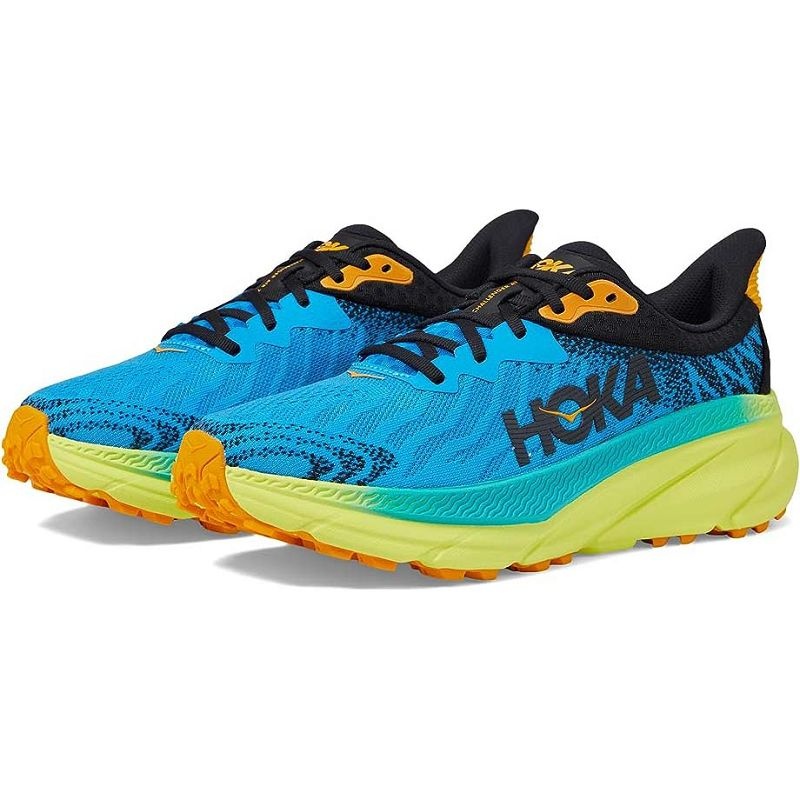 Blue Women Hoka Challenger 7 Trail Running Shoes | US9818-932
