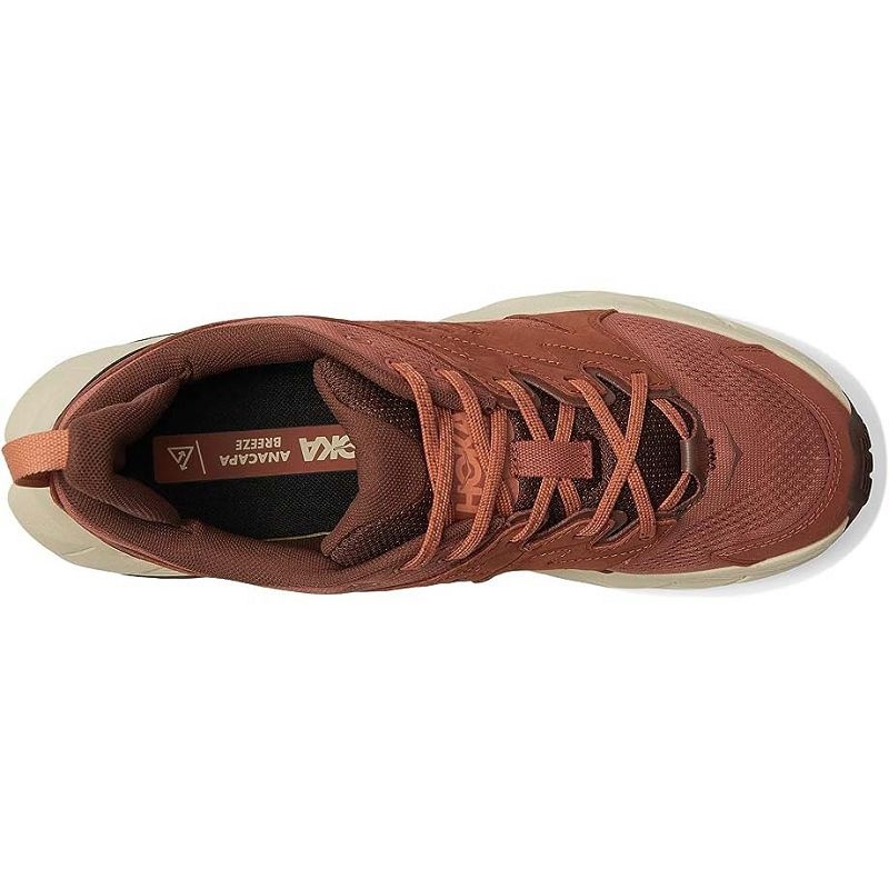 Brown Men Hoka Anacapa Aero Low Hiking Shoes | US9697-520