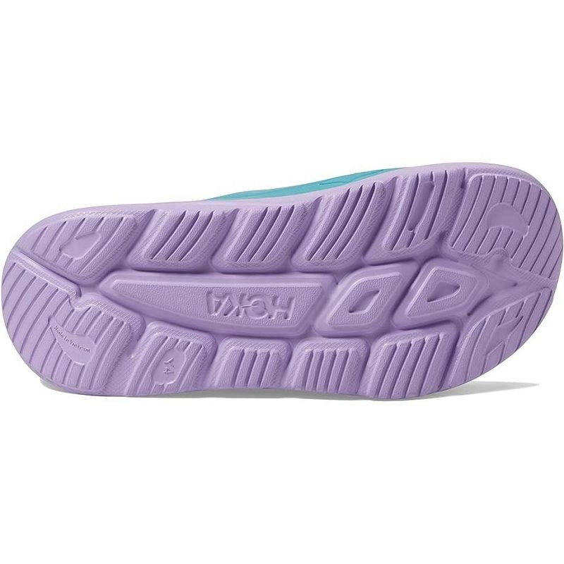 Cyan Lilac Kids Hoka Ora Recovery Slide 3 Sandals | US9821-153