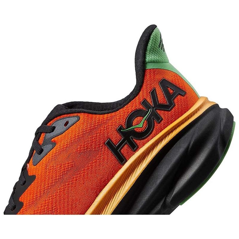 Flame Orange Men Hoka Clifton 9 Road Running Shoes | US9818-159
