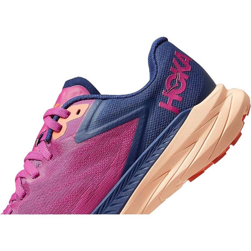 Fuchsia Blue Women Hoka Zinal Trail Running Shoes | US9514-159