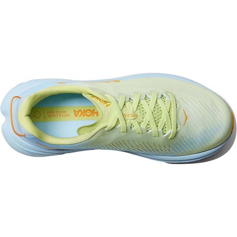 Green Blue Women Hoka Rincon 3 Road Running Shoes | US9514-715