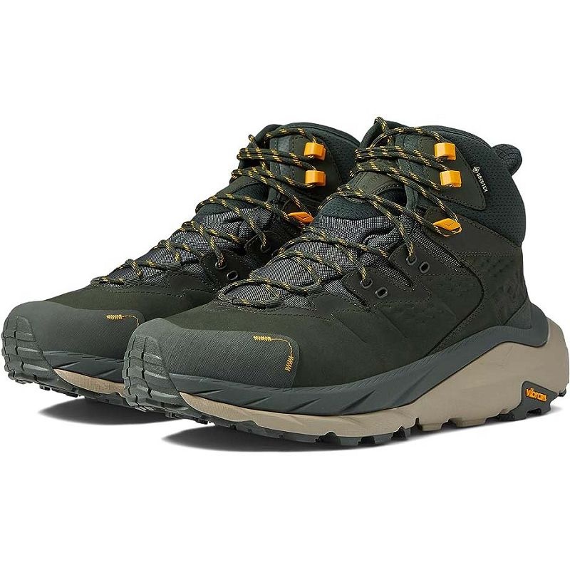 Green Men Hoka Kaha 2 GTX Hiking Shoes | US9592-569