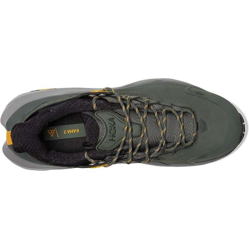 Green Men Hoka Kaha 2 Low GTX Hiking Shoes | US9592-014
