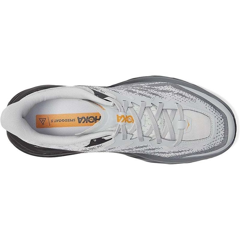 Grey Black Men Hoka Speedgoat 5 Trail Running Shoes | US9592-863