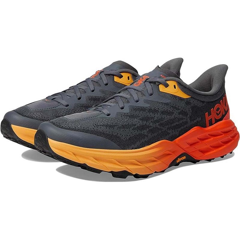 Grey Flame Men Hoka Speedgoat 5 Trail Running Shoes | US9592-084