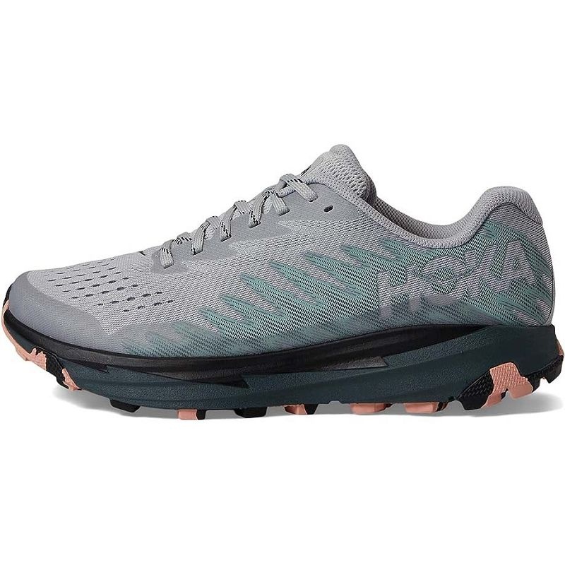 Grey Green Women Hoka Torrent 3 Trail Running Shoes | US9697-041
