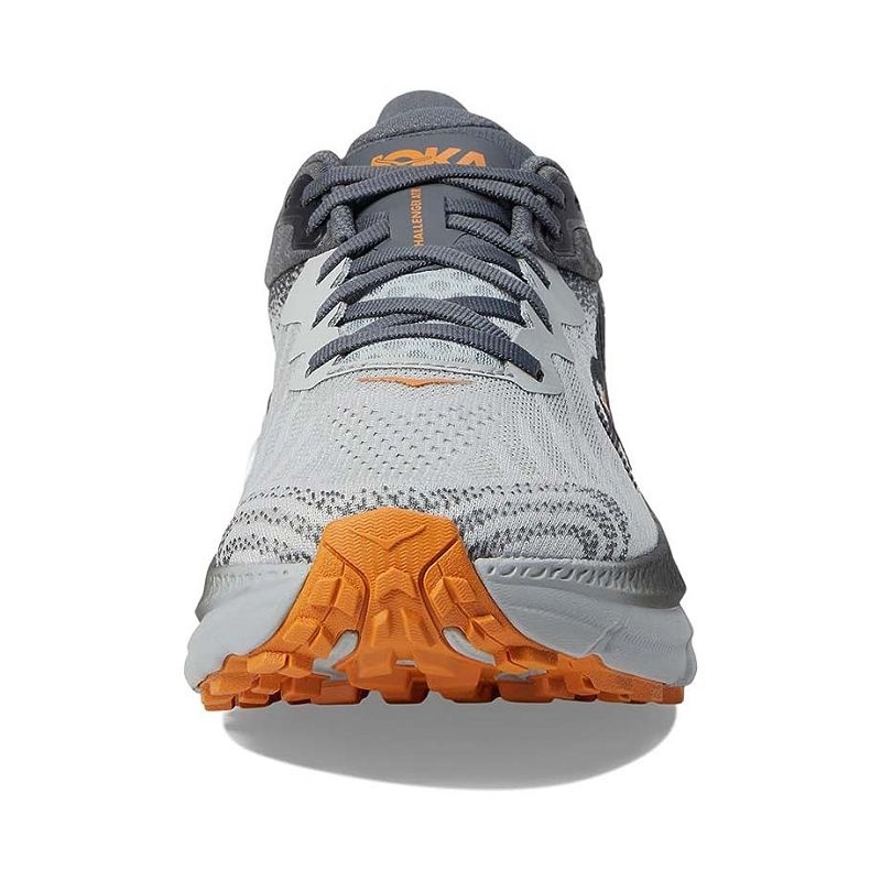 Grey Men Hoka Challenger 7 Trail Running Shoes | US9818-874