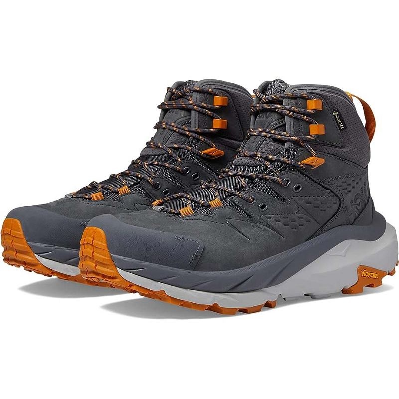 Grey Men Hoka Kaha 2 GTX Hiking Shoes | US9592-609