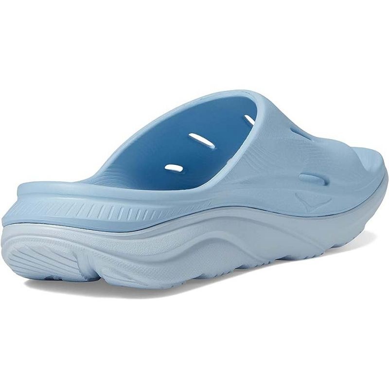 Ice Blue Men Hoka Ora Recovery Slide 3 Sandals | US9818-073