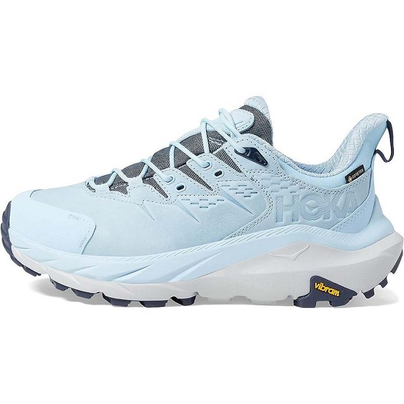 Light Blue Women Hoka Kaha 2 Low GTX Hiking Shoes | US9593-847