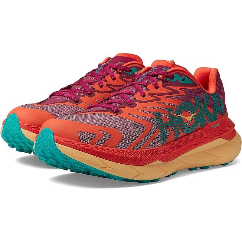 Maroon Women Hoka Tecton X 2 Trail Running Shoes | US9818-830