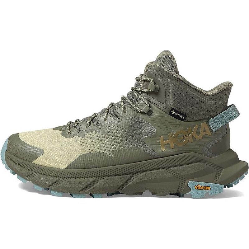 Olive Men Hoka Trail Code GTX Hiking Shoes | US9592-954