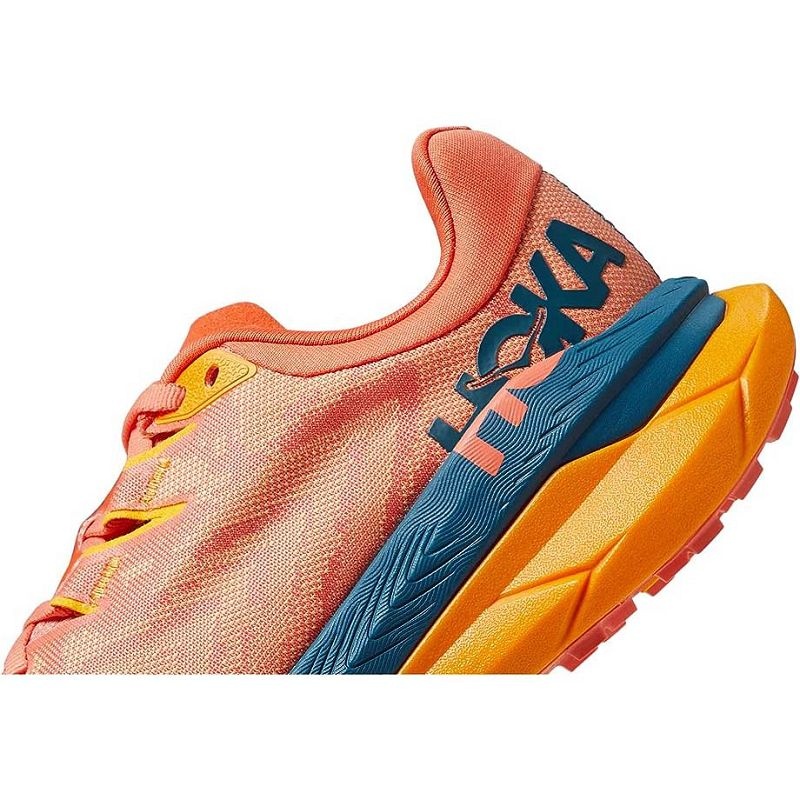 Orange Blue Women Hoka Tecton X Trail Running Shoes | US9593-943