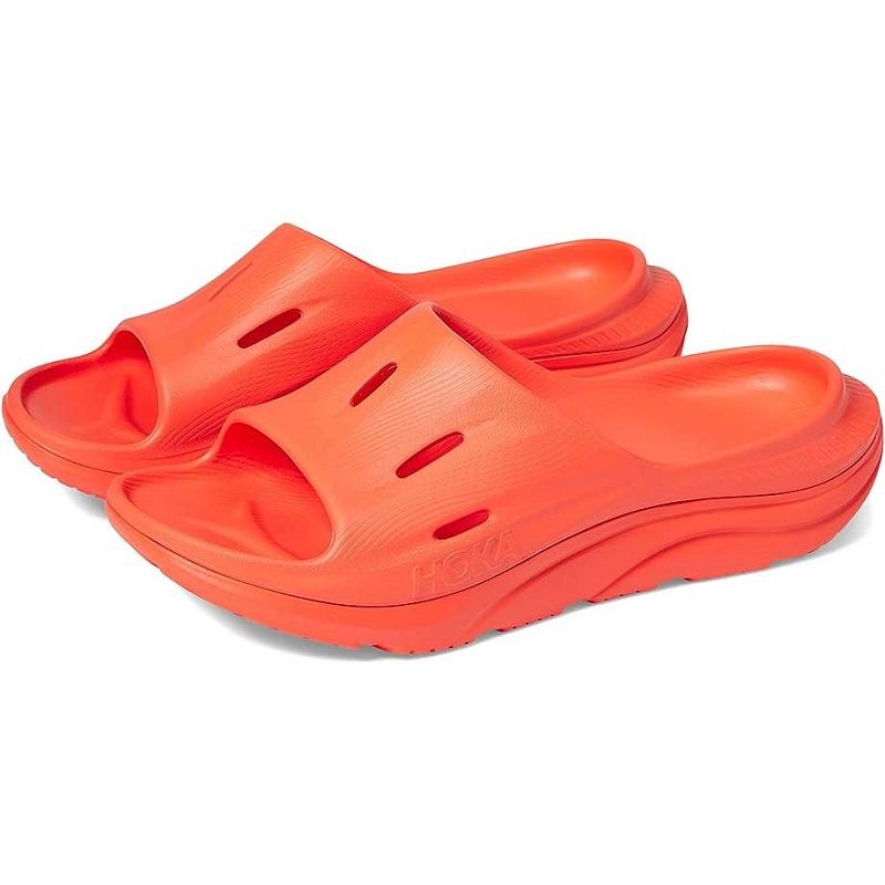 Orange Men Hoka Ora Recovery Slide 3 Sandals | US9818-594