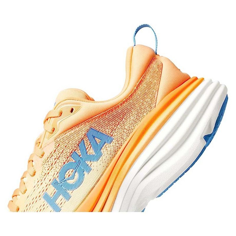 Orange White Men Hoka Bondi 8 Walking Shoes | US9697-941