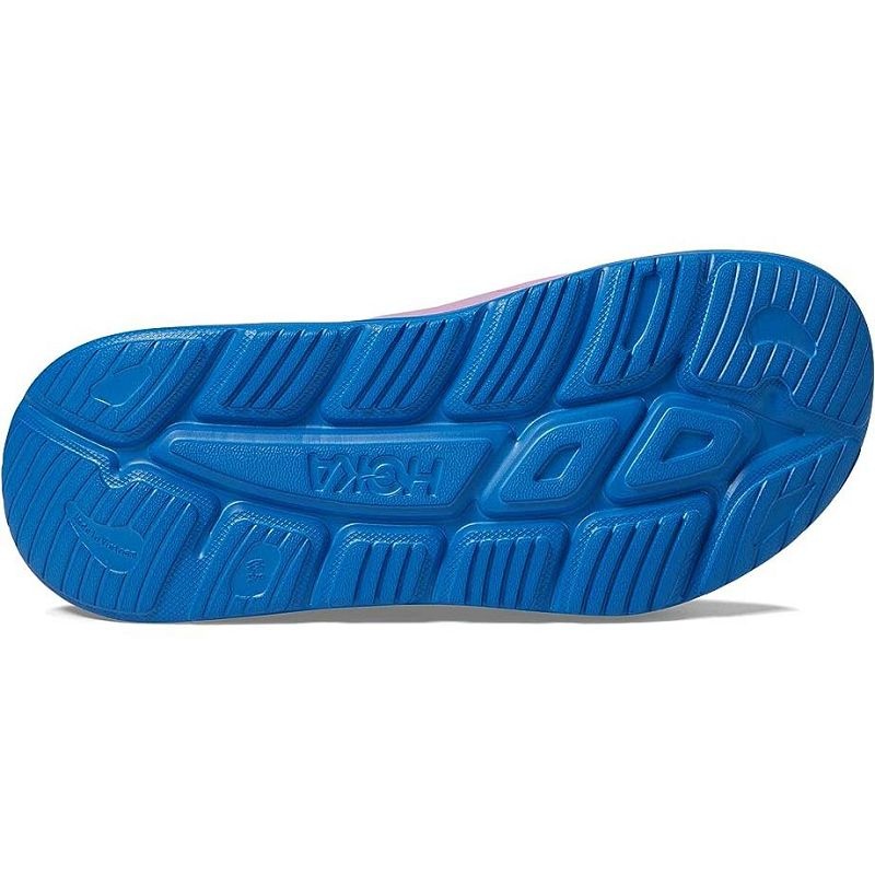Purple Blue Women Hoka Ora Recovery Slide 3 Sandals | US9818-616