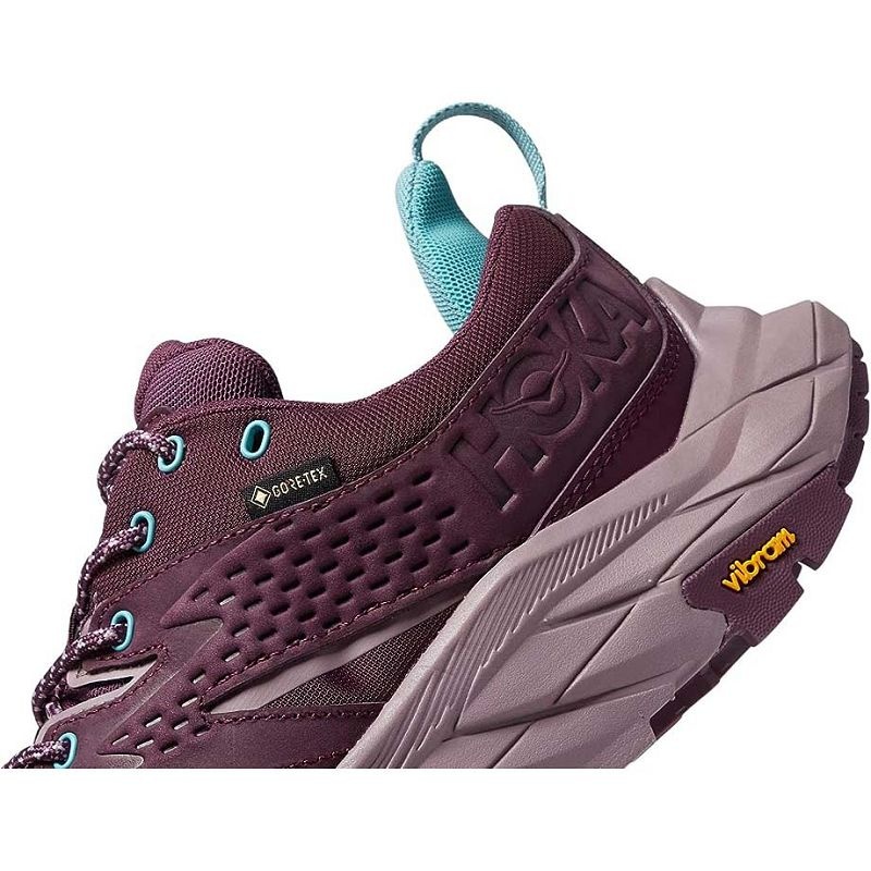 Purple Burgundy Women Hoka Anacapa Low GTX Hiking Shoes | US9514-751