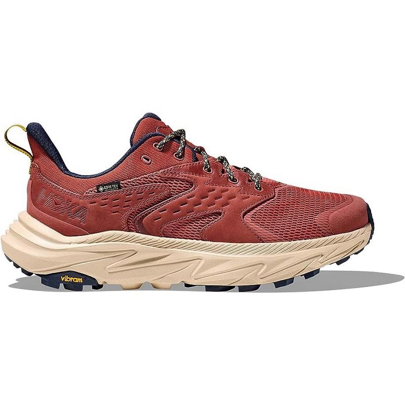 Red Sand Men Hoka Anacapa 2 Low GTX Hiking Shoes | US9874-672