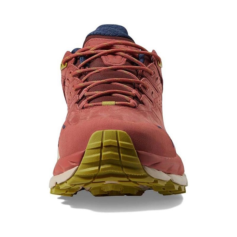 Red Sand Men Hoka Kaha 2 Low GTX Hiking Shoes | US9592-462