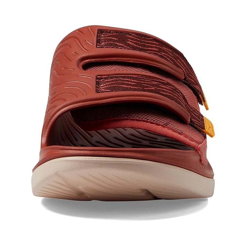 Red Women Hoka Ora Luxe Sandals | US9697-750