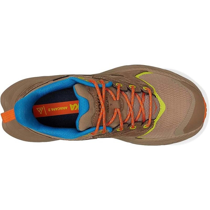 Sand Orange Kids Hoka Anacapa 2 Low GTX Hiking Shoes | US9875-703