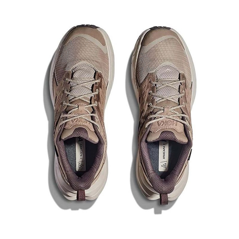 Sand Tan Men Hoka Anacapa 2 Low GTX Hiking Shoes | US9874-623