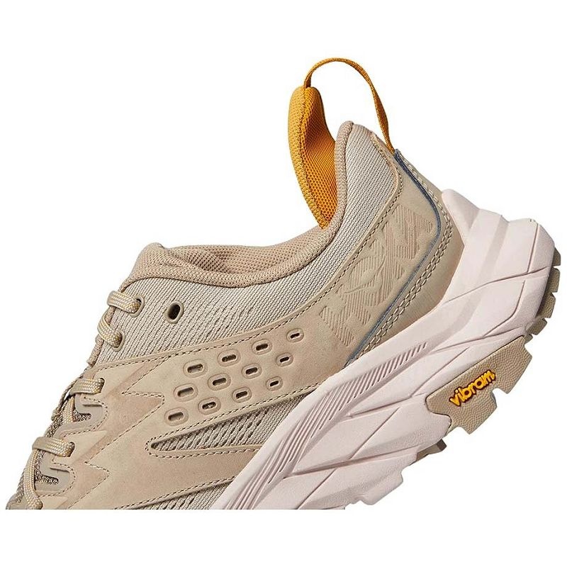 Tan Women Hoka Anacapa Aero Low Hiking Shoes | US9697-394