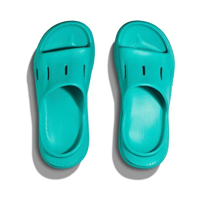 Turquoise Women Hoka Ora Recovery Slide 3 Sandals | US9818-549