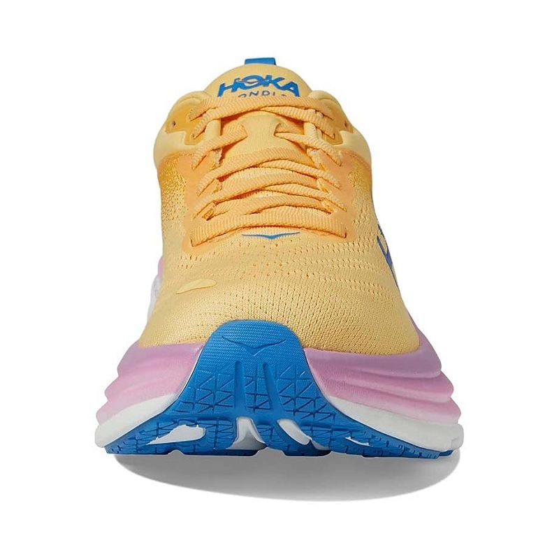 Yellow Blue Women Hoka Bondi 8 Walking Shoes | US9697-547
