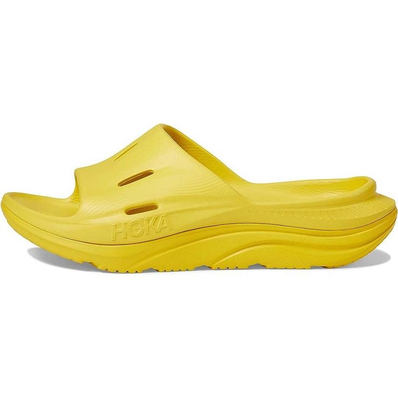 Yellow Women Hoka Ora Recovery Slide 3 Sandals | US9818-876